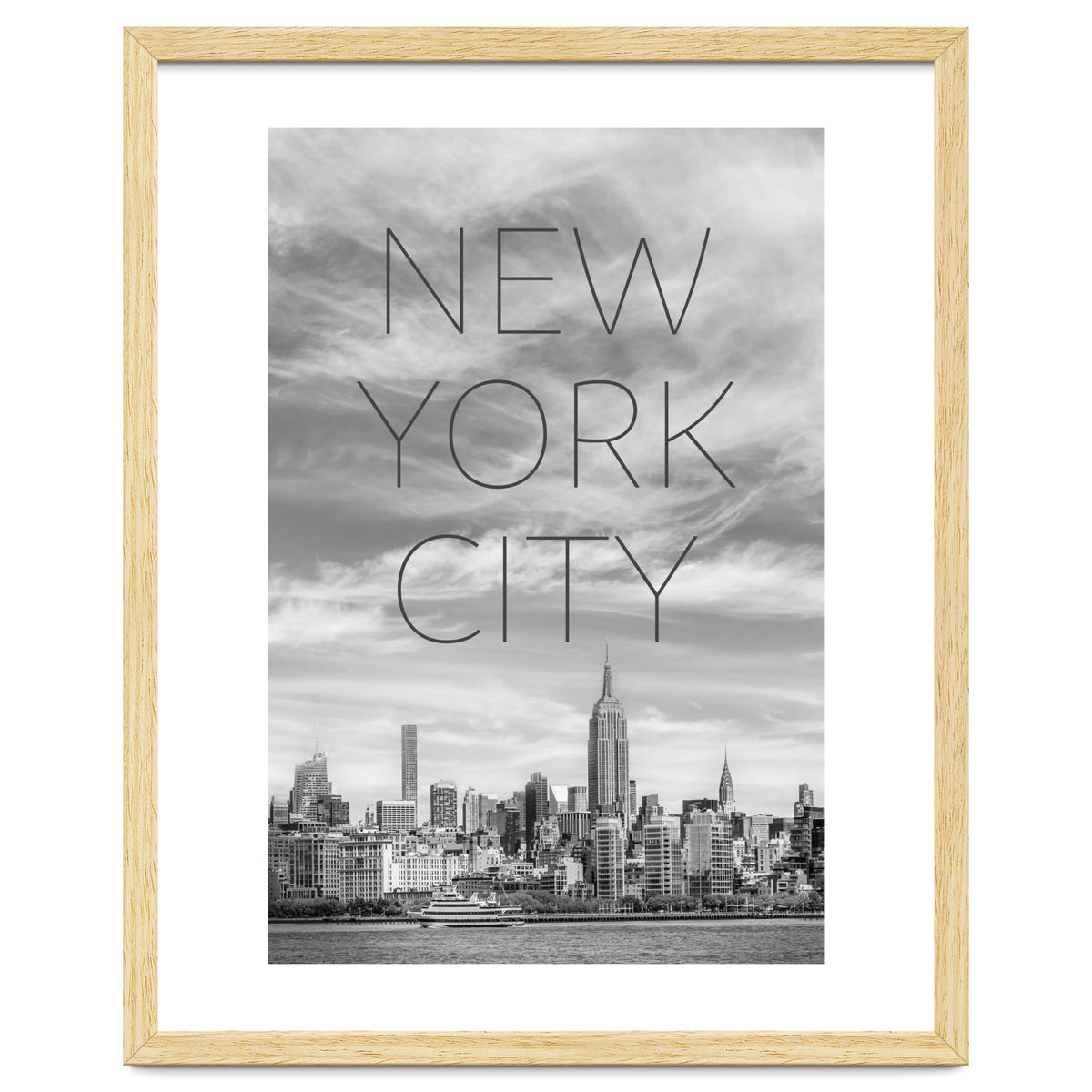 NYC Midtown Manhattan | Text & Skyline