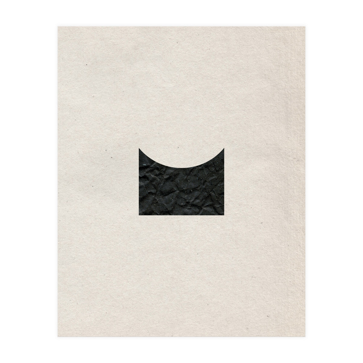 Cut black shape on grey (Print Only)