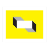 Geometric Shapes No. 50 - yellow, black & grey (Print Only) thumbnail