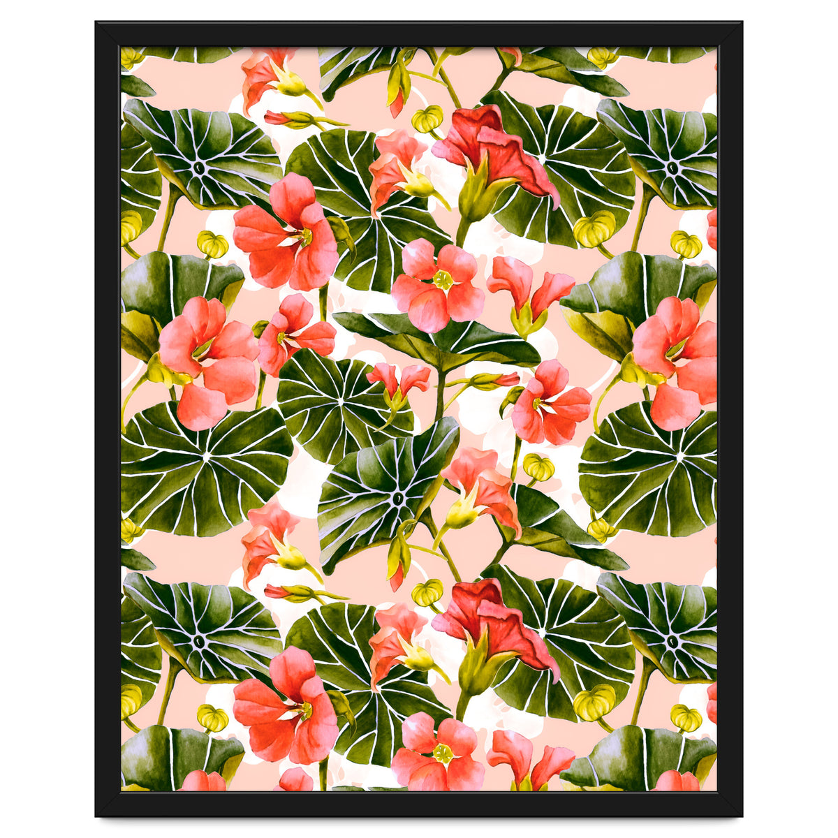 Nasturtiums watercolor 03