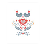 Scandinavian Folk Birds & Flowers (Print Only) thumbnail