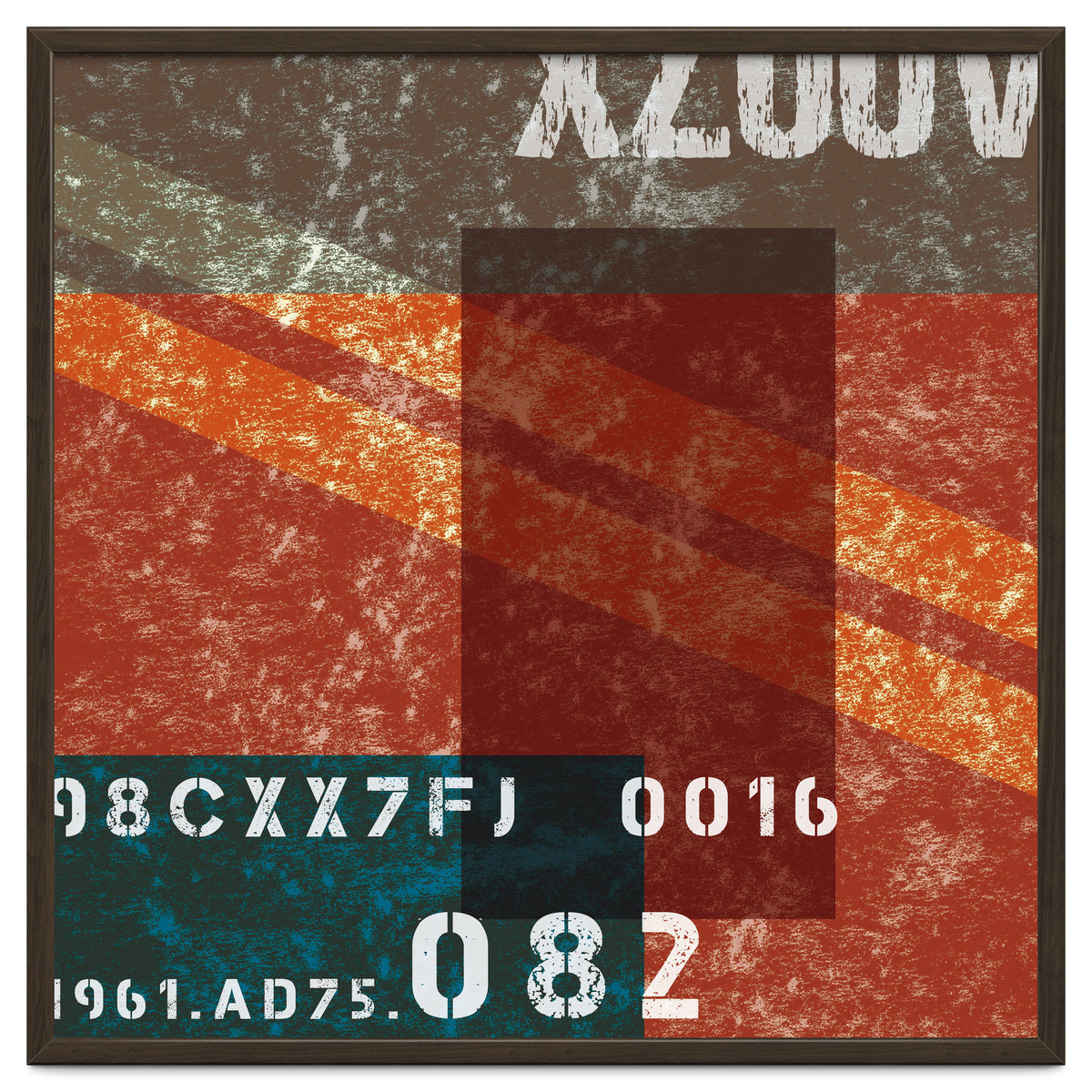 Abstract Industrial Red