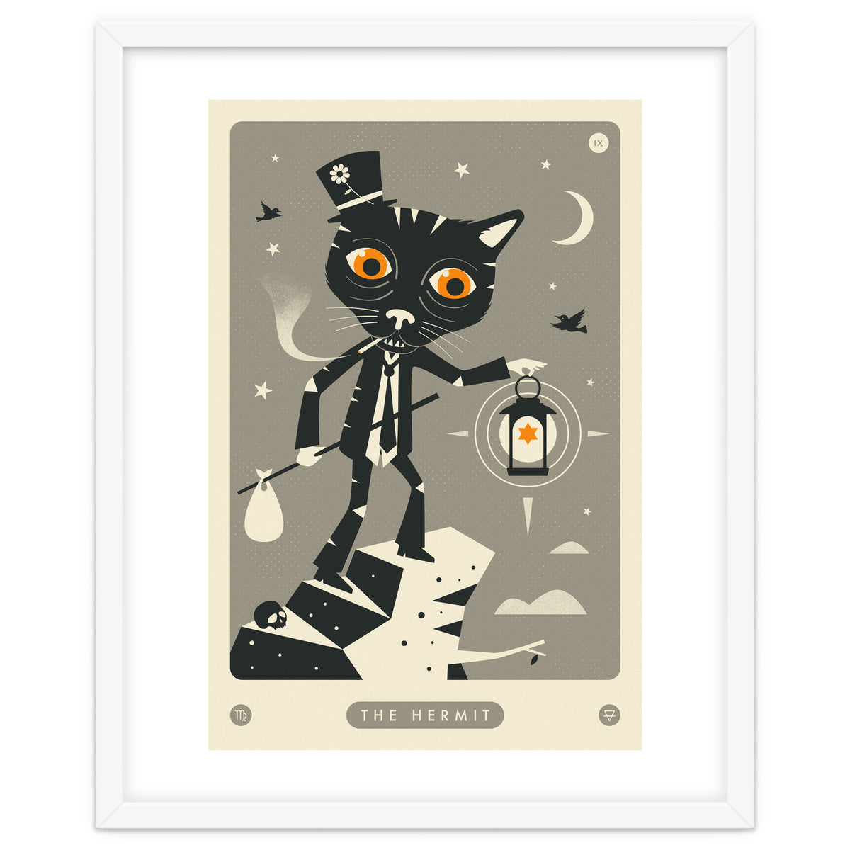 TAROT CARD CAT: THE HERMIT