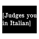 Judges You In Italian (Print Only) thumbnail