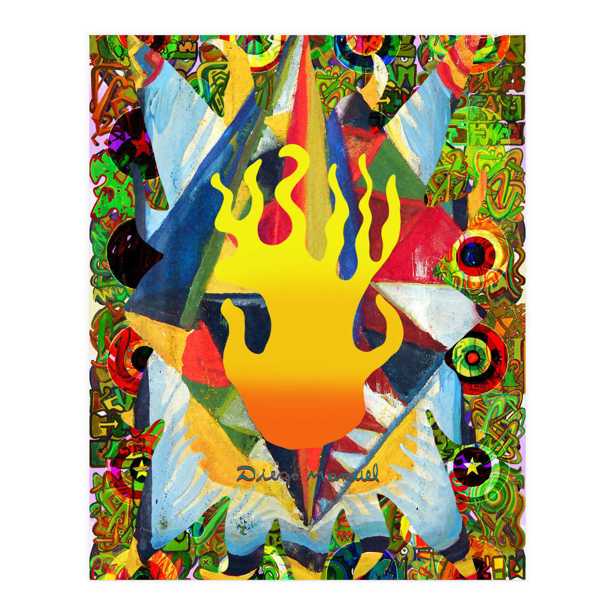Fuego Y Graffiti 12 (Print Only)