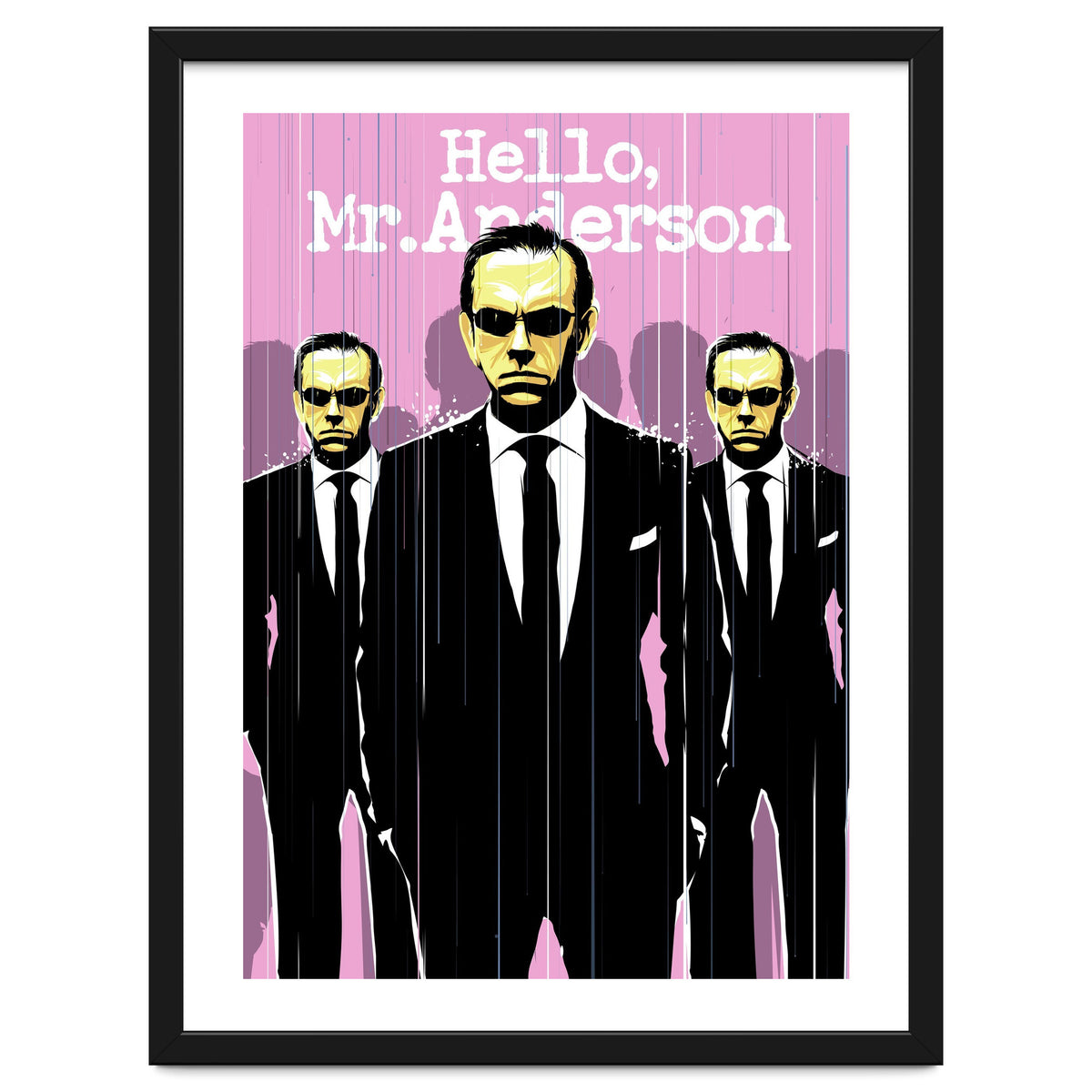 Hello Mr Anderson Matrix movie poster