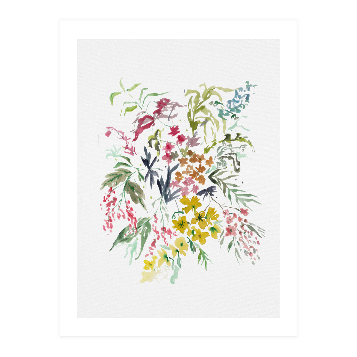 Autumn Bush Watercolour (Print Only)