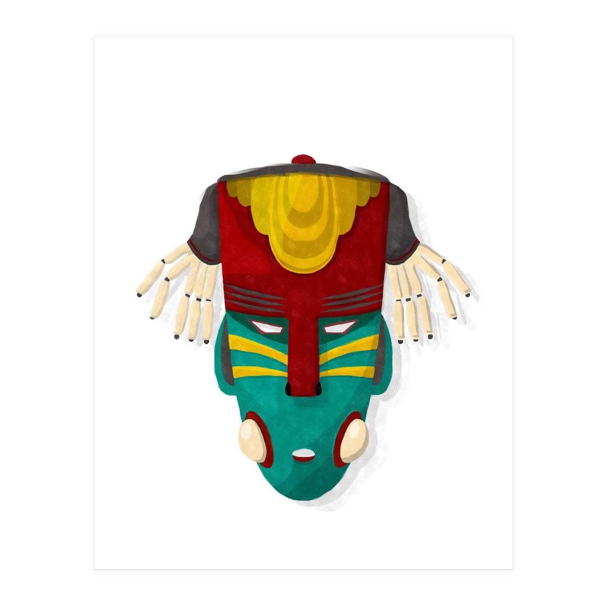 Tribal Mask 10 (Print Only)