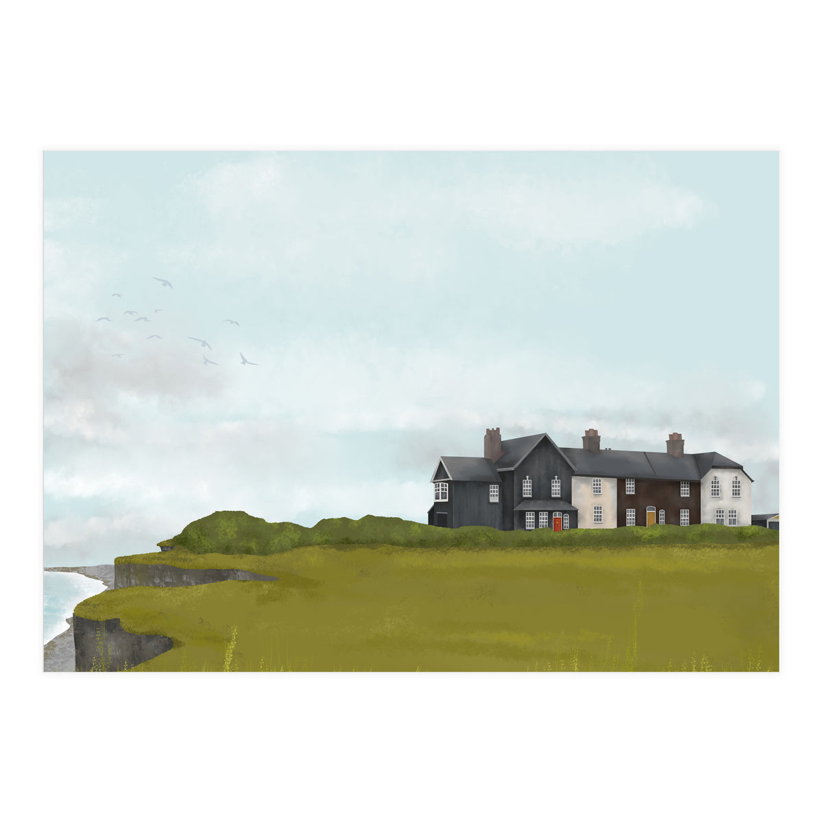 Houses By The Sea (Print Only)