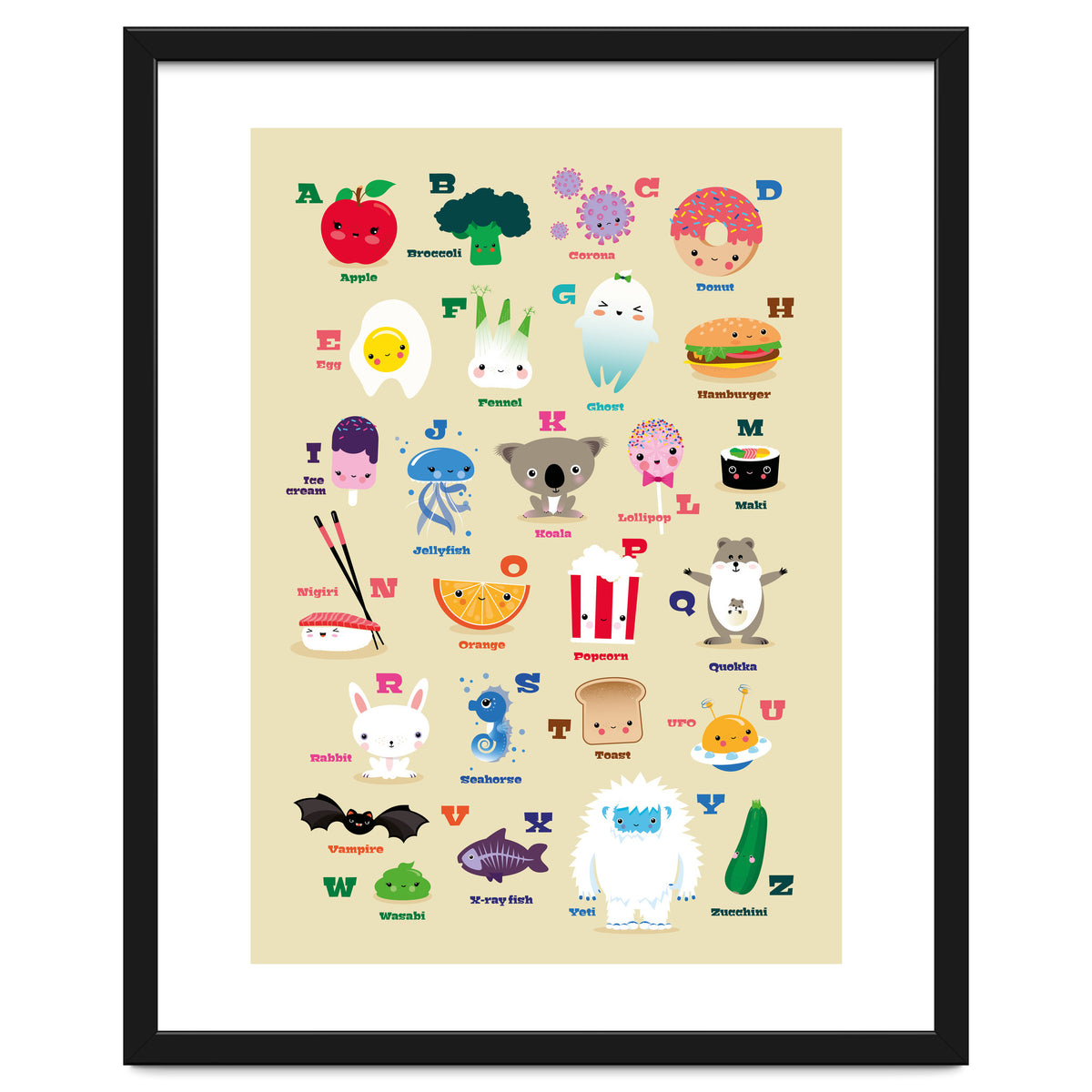 Nursery Kawaii Alphabet