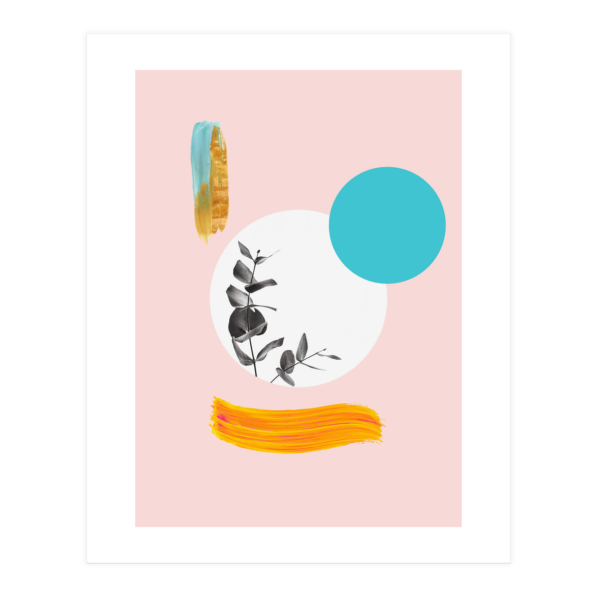 Modern Abstract Leaves (Print Only)