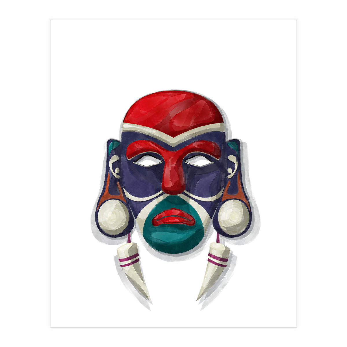 Tribal Mask 5 (Print Only)