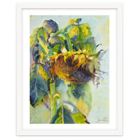 Sunflower Art. Sunny day sunflowers Art