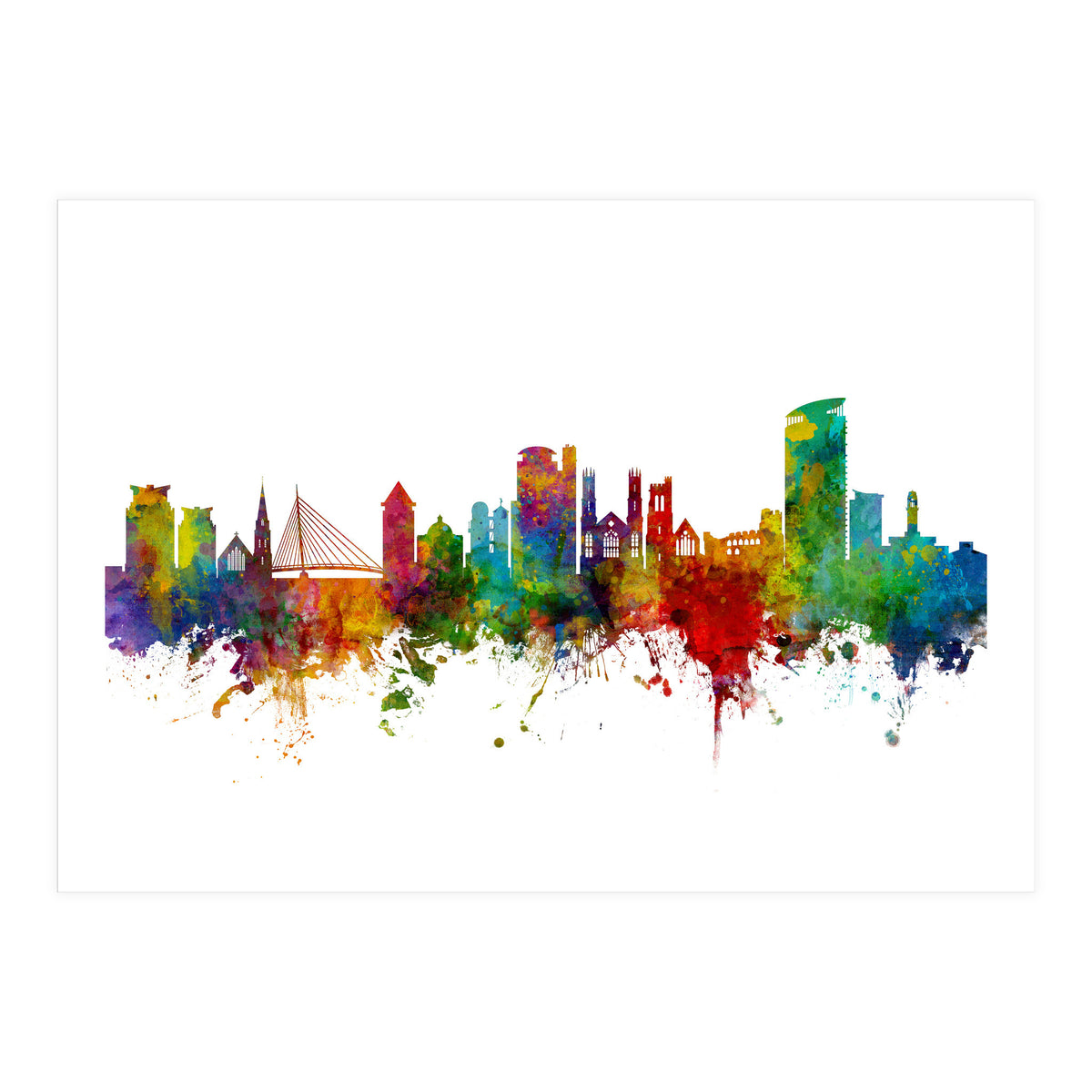 Swansea Wales Skyline (Print Only)