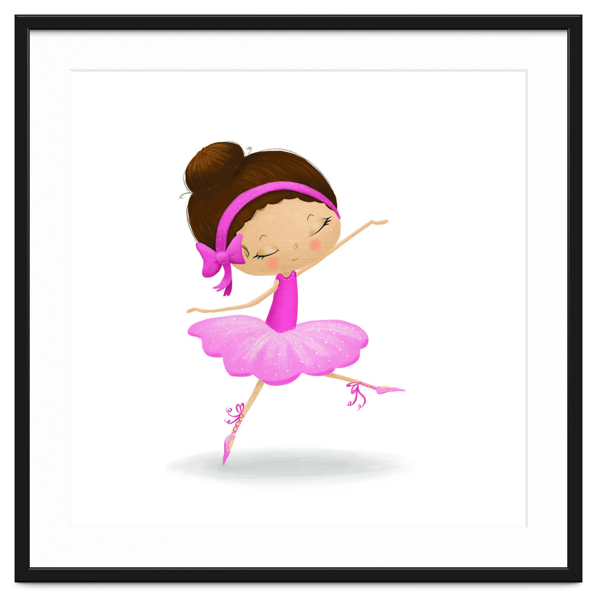 Adorable Ballerina Nursery Print