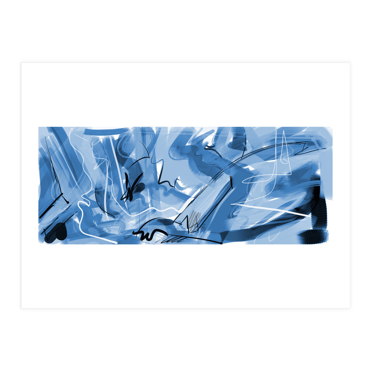 beautiful blue (Print Only)