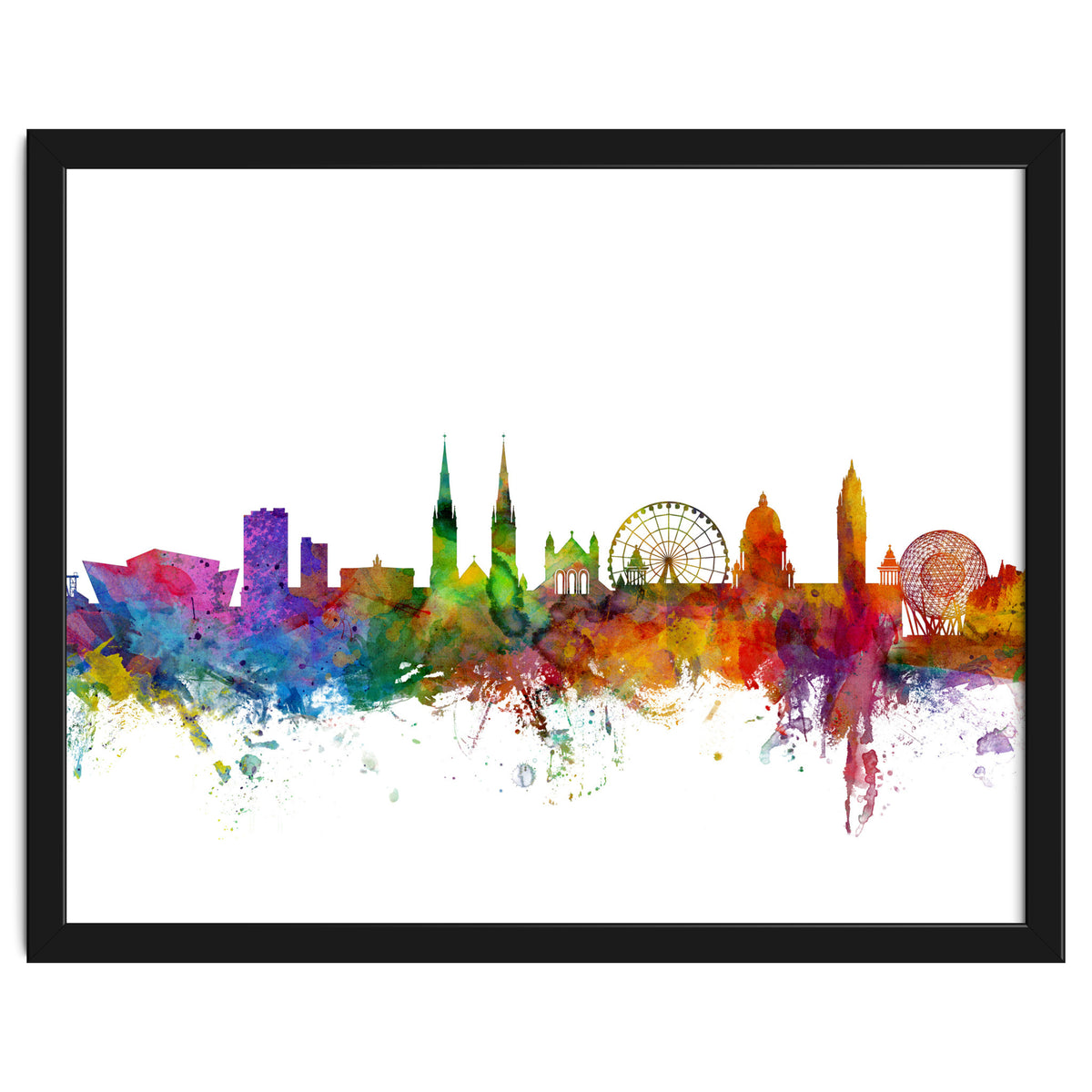 Belfast Northern Ireland Skyline