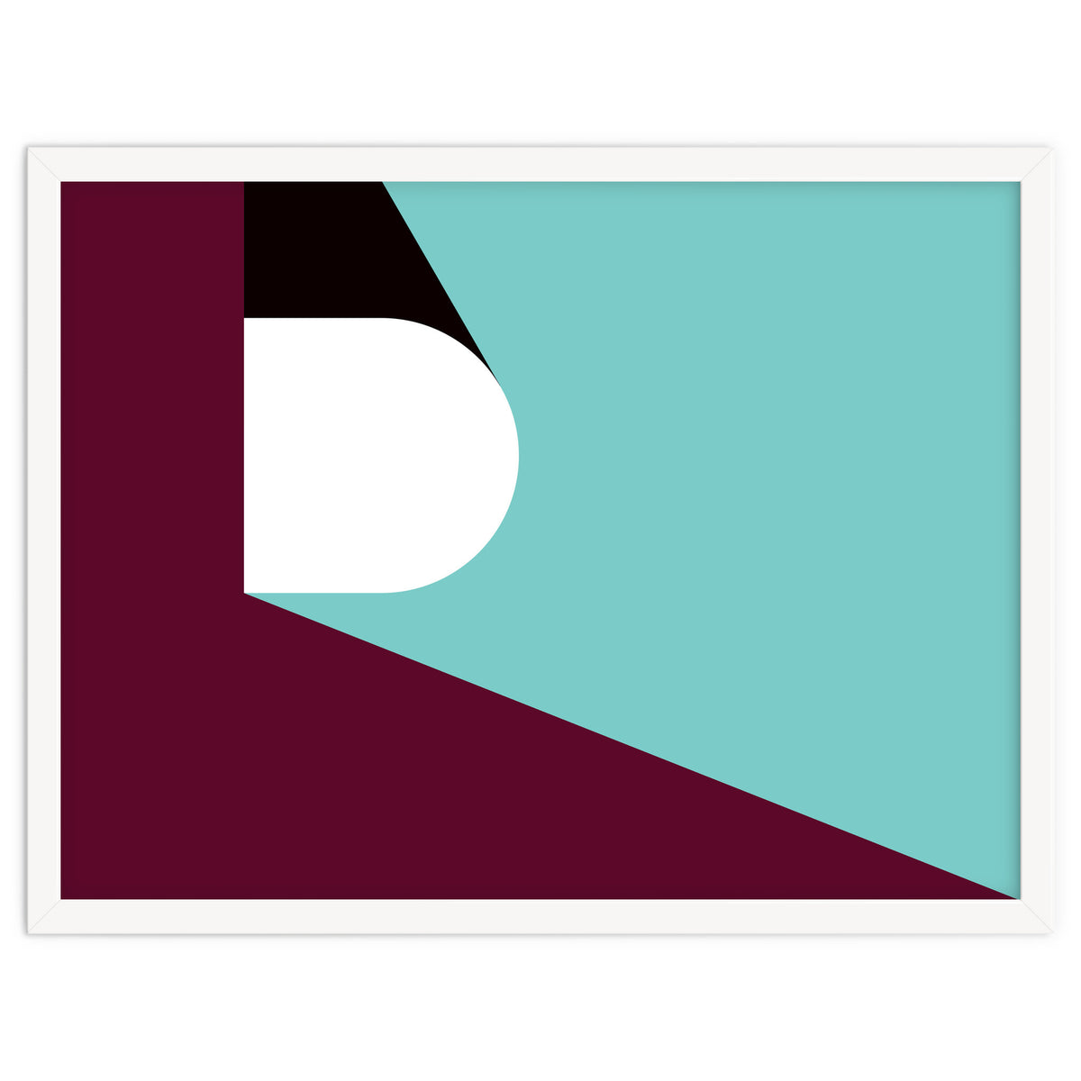 Geometric Shapes No. 82 - purple & teal