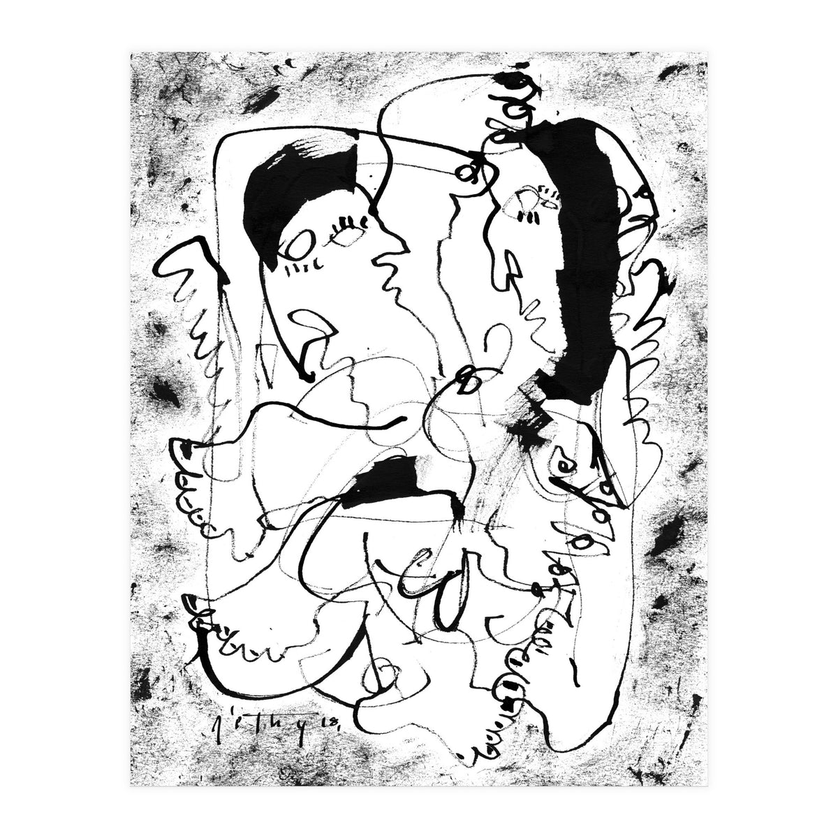 Dancing Forever - b&w (Print Only)