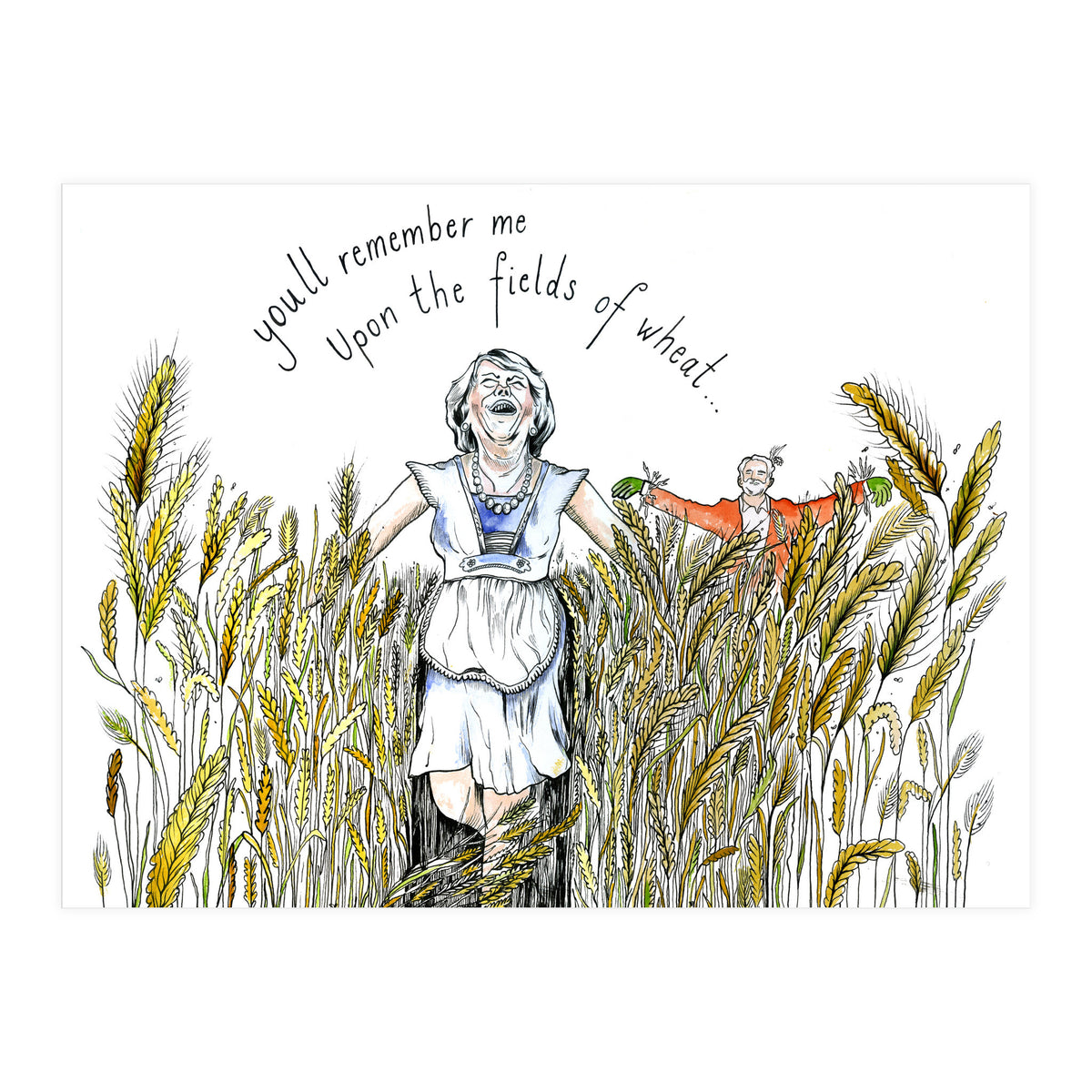 Upon The Fields Of Wheat (Print Only)