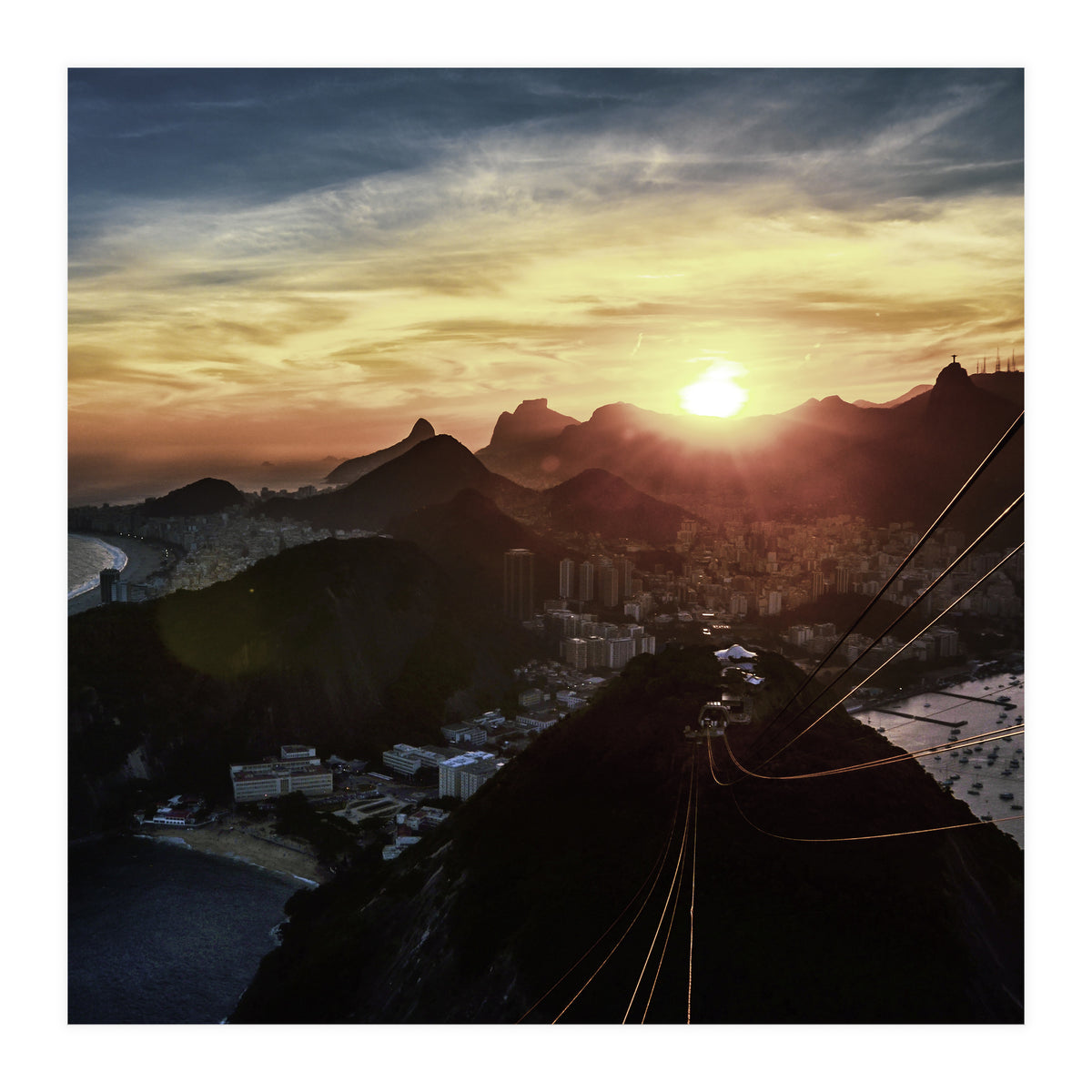 Carioca Sunset 1 1x1 (Print Only)