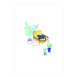 Cat On Scandi Chair (Print Only) thumbnail