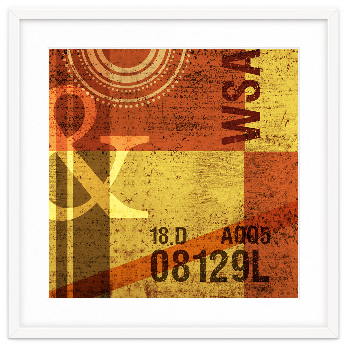 Abstract Industrial Yellow