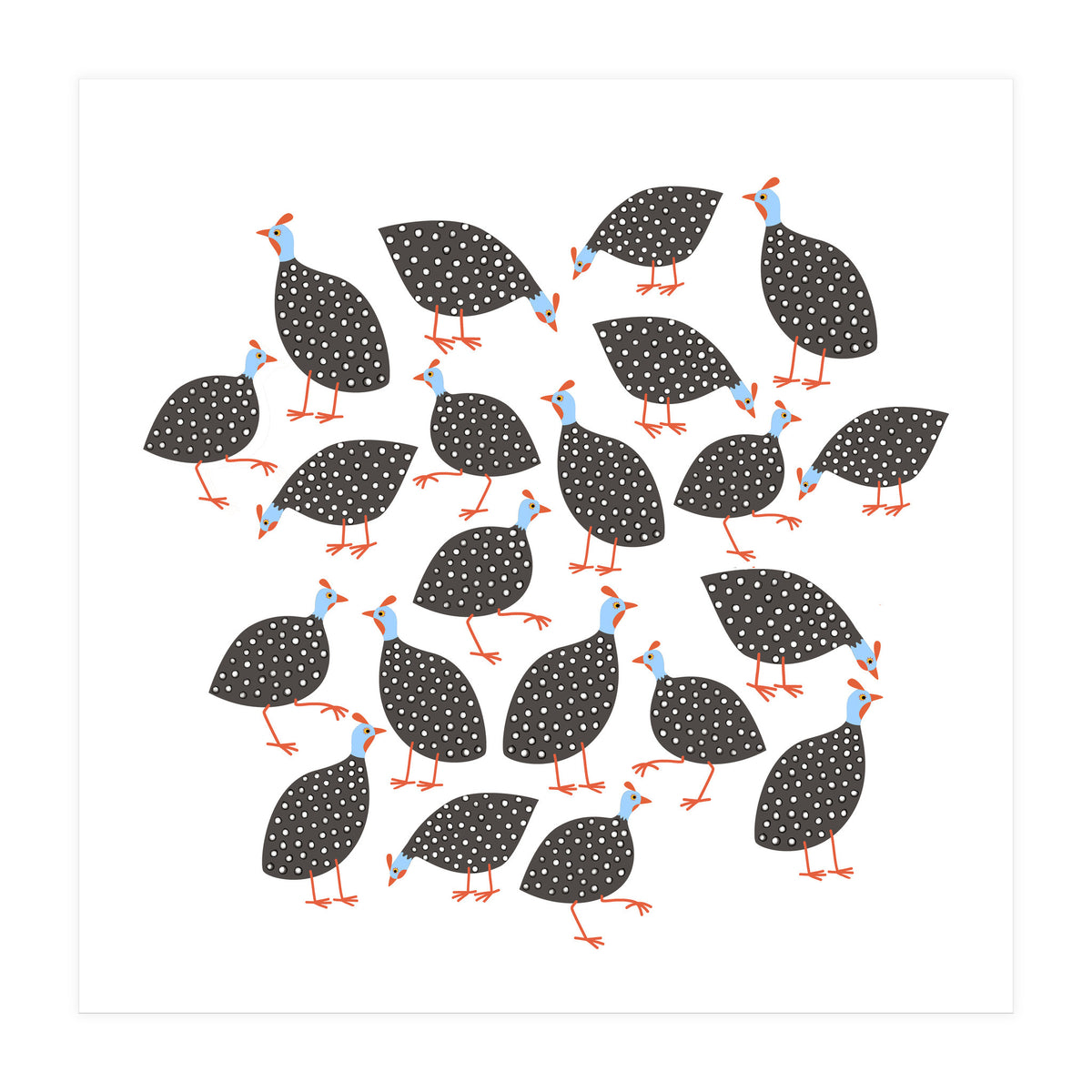 Guinea Hens (Print Only)