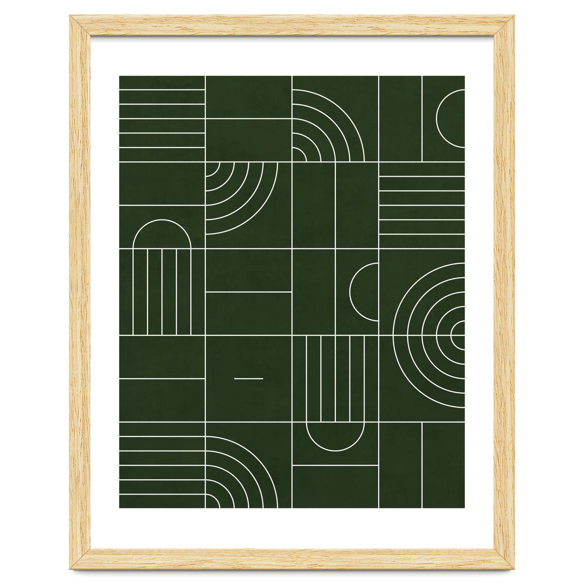My Favorite Geometric Patterns No.24 - Deep Green
