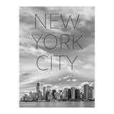 NYC Lower Manhattan & Hudson River | Text & Skyline (Print Only) thumbnail