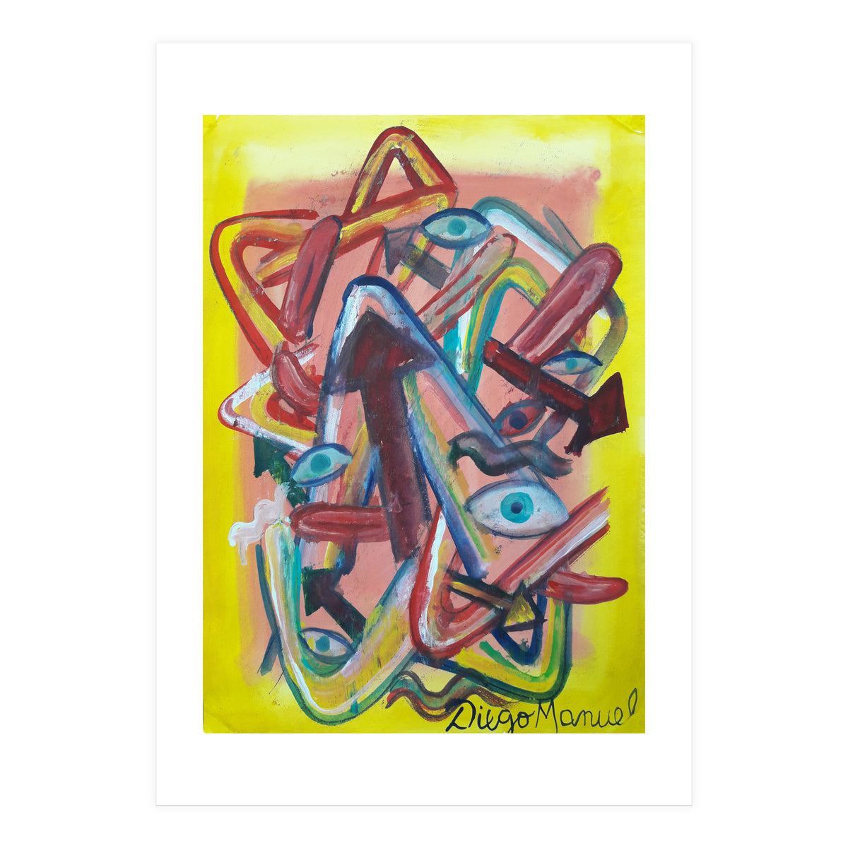 Formas Flechas Ojos Y Lenguas 3 (Print Only)