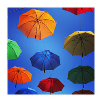 Rainbow umbrellas (Print Only)