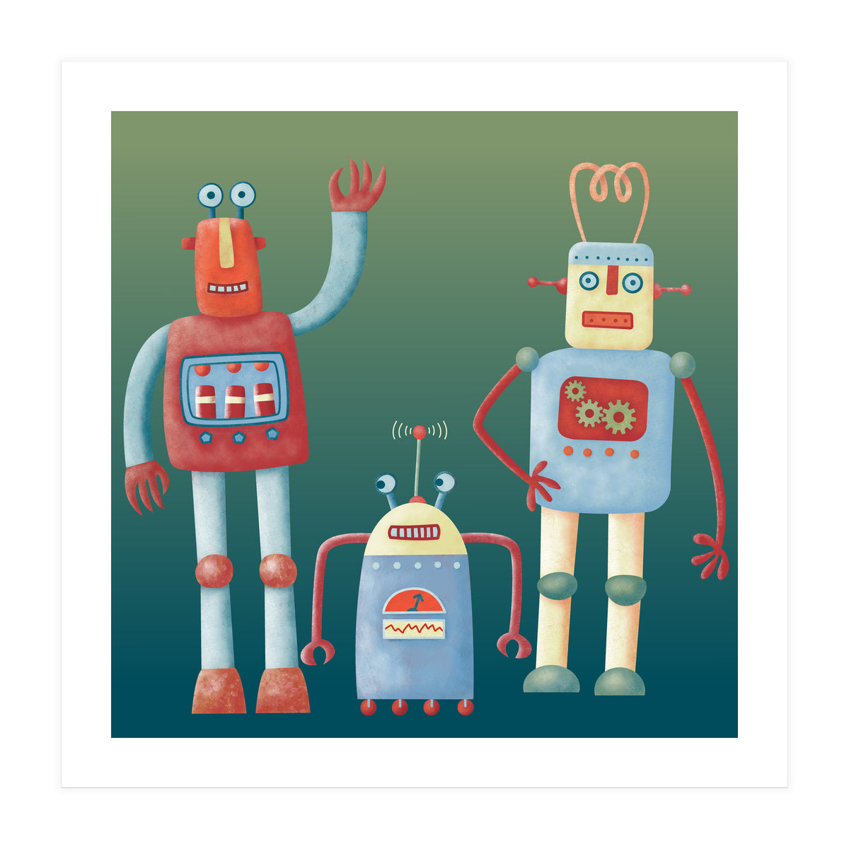 Retro Robots (Print Only)
