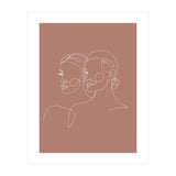 Double woman line-b (Print Only) thumbnail