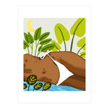 Is it Summer yet Modern Bohemian Black Woman, Bikini (Print Only) thumbnail