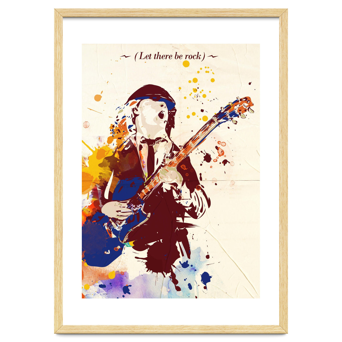 Angus Young pop art poster