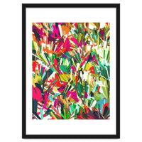 Sparks of Emotions, Abstract Eclectic Colorful Expression Painting, Pop of Color Modern Bohemian Illustration