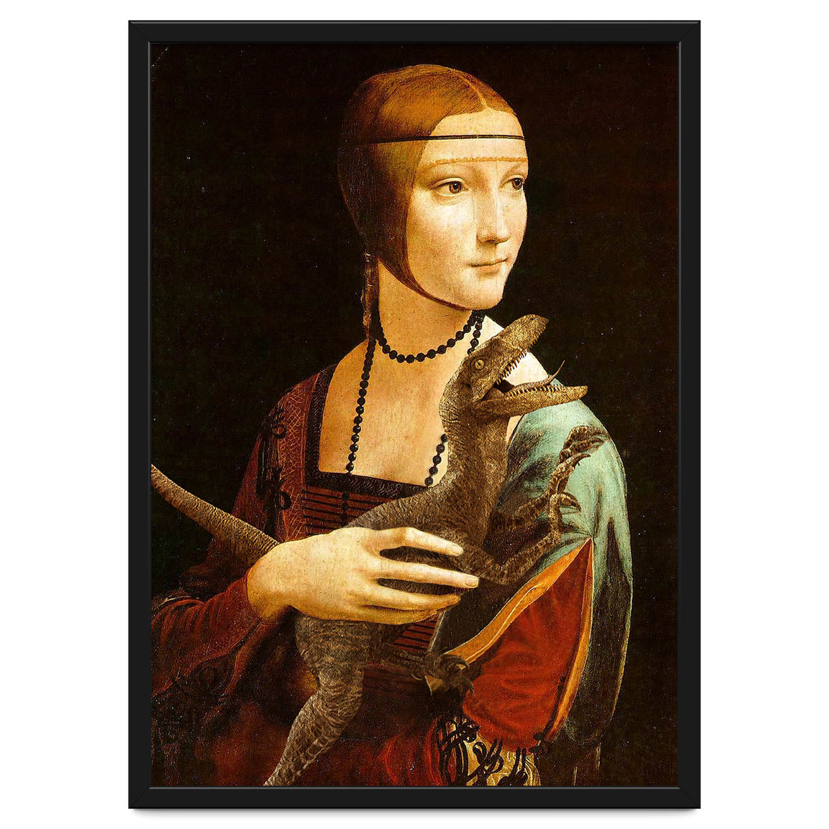 Lady With A Velociraptor