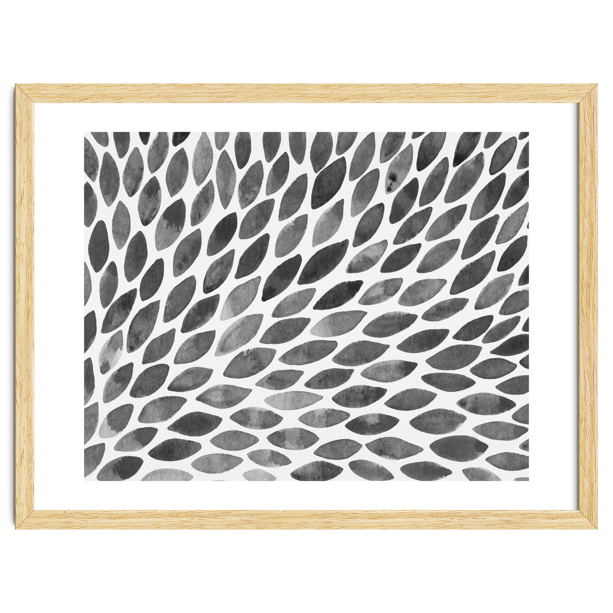 Black and white petal burst