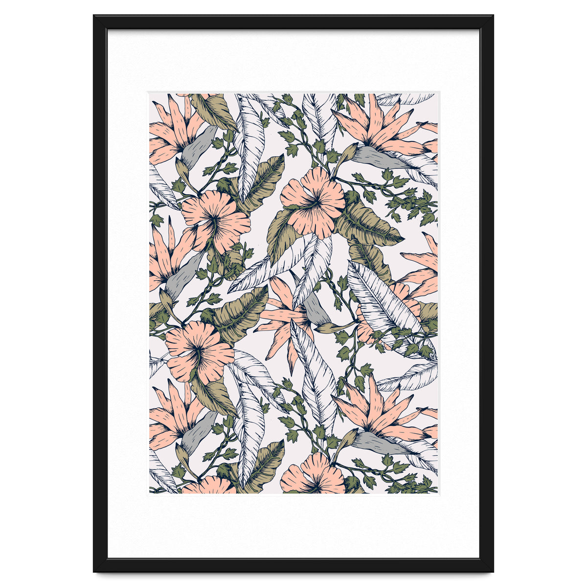 Tropical pattern pastel
