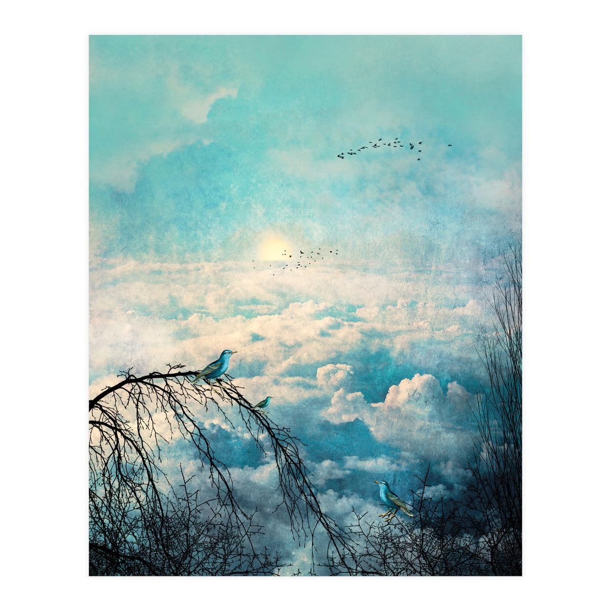 HEAVENLY BIRDS III-B Portrait (Print Only)