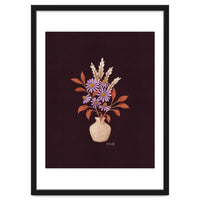 Purple Floral Vase Still Life