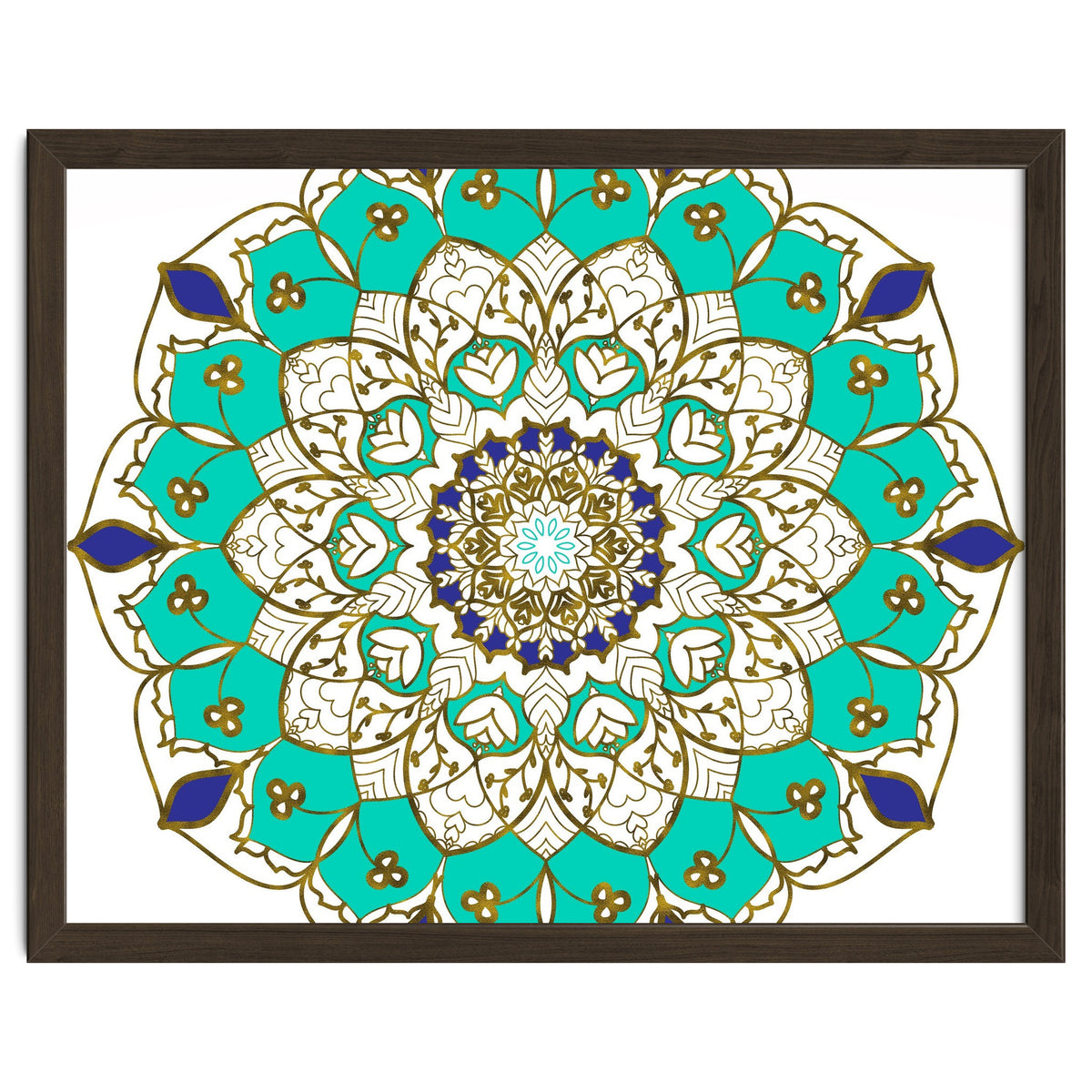 Blue and Gold Mandala