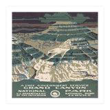 Grand Canyon Vintage Poster  (Print Only) thumbnail