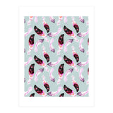 Bohemian pattern of feathers  (Print Only) thumbnail