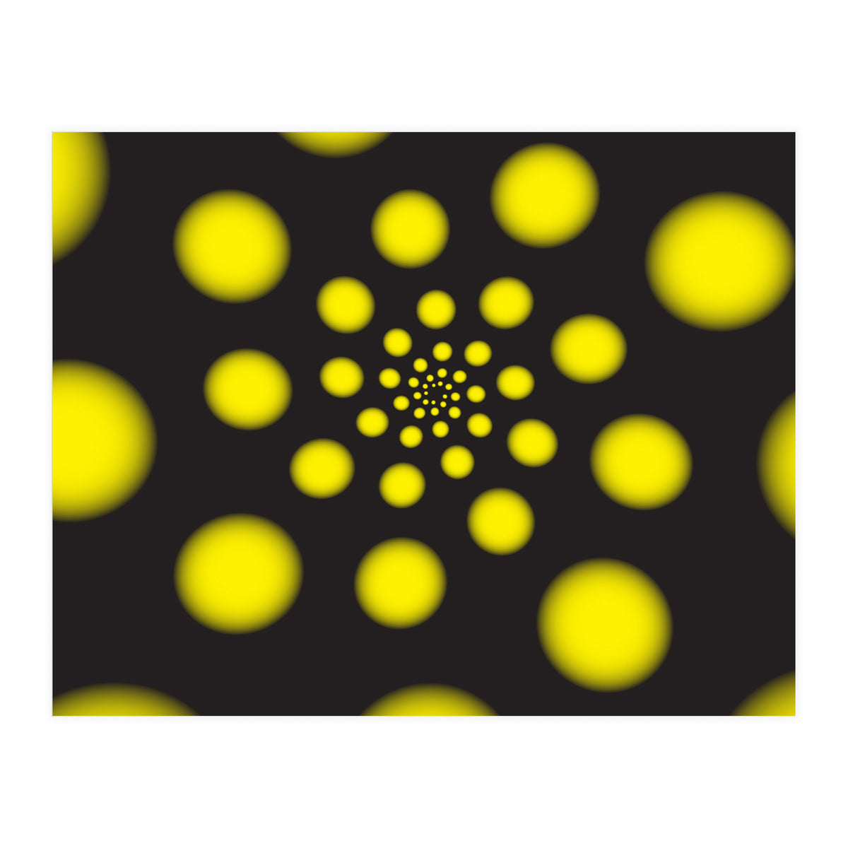 Yellow Spiral Dots (Print Only)
