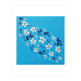 Flowers On Blue  (Print Only) thumbnail