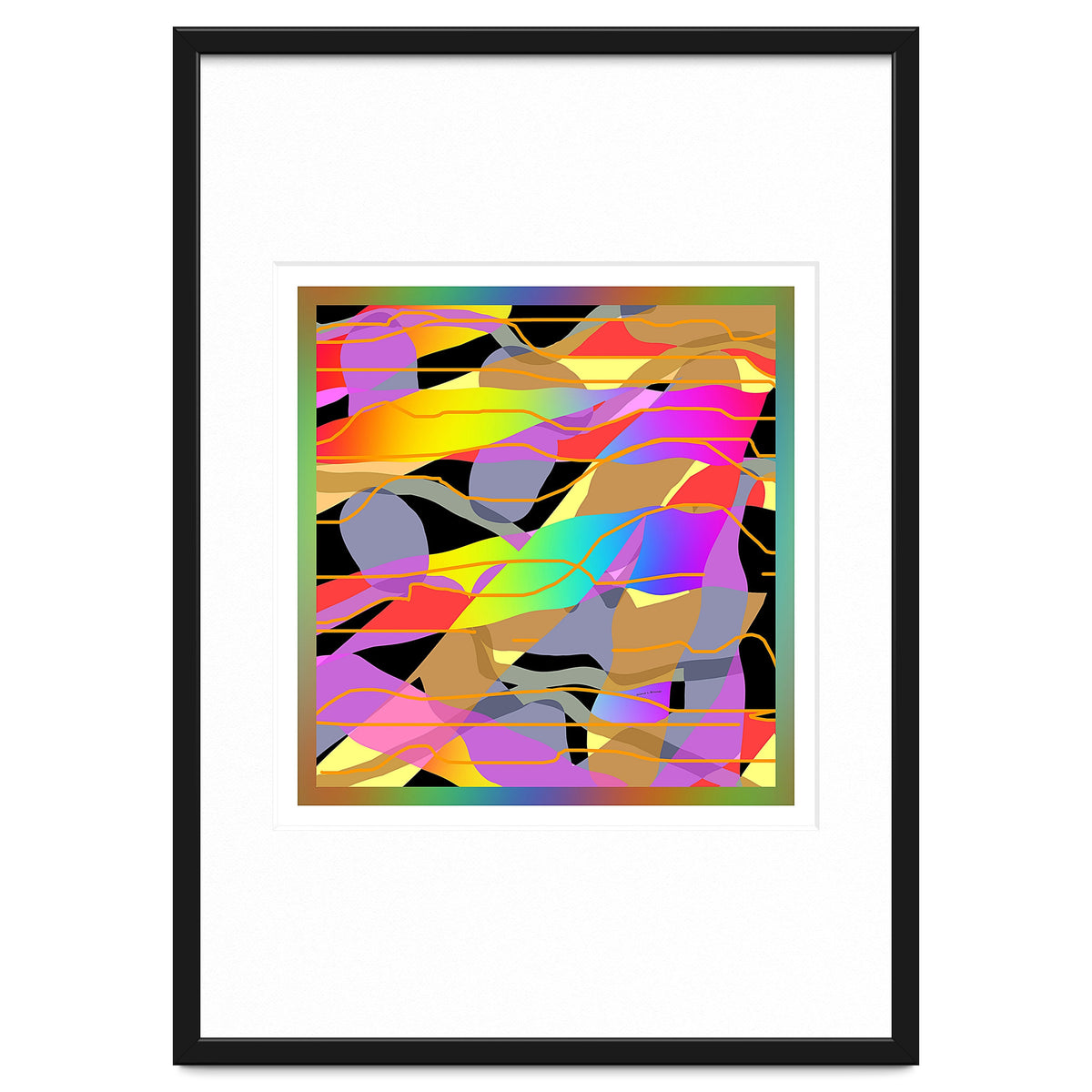 ABSTRACT COLOR BANDS