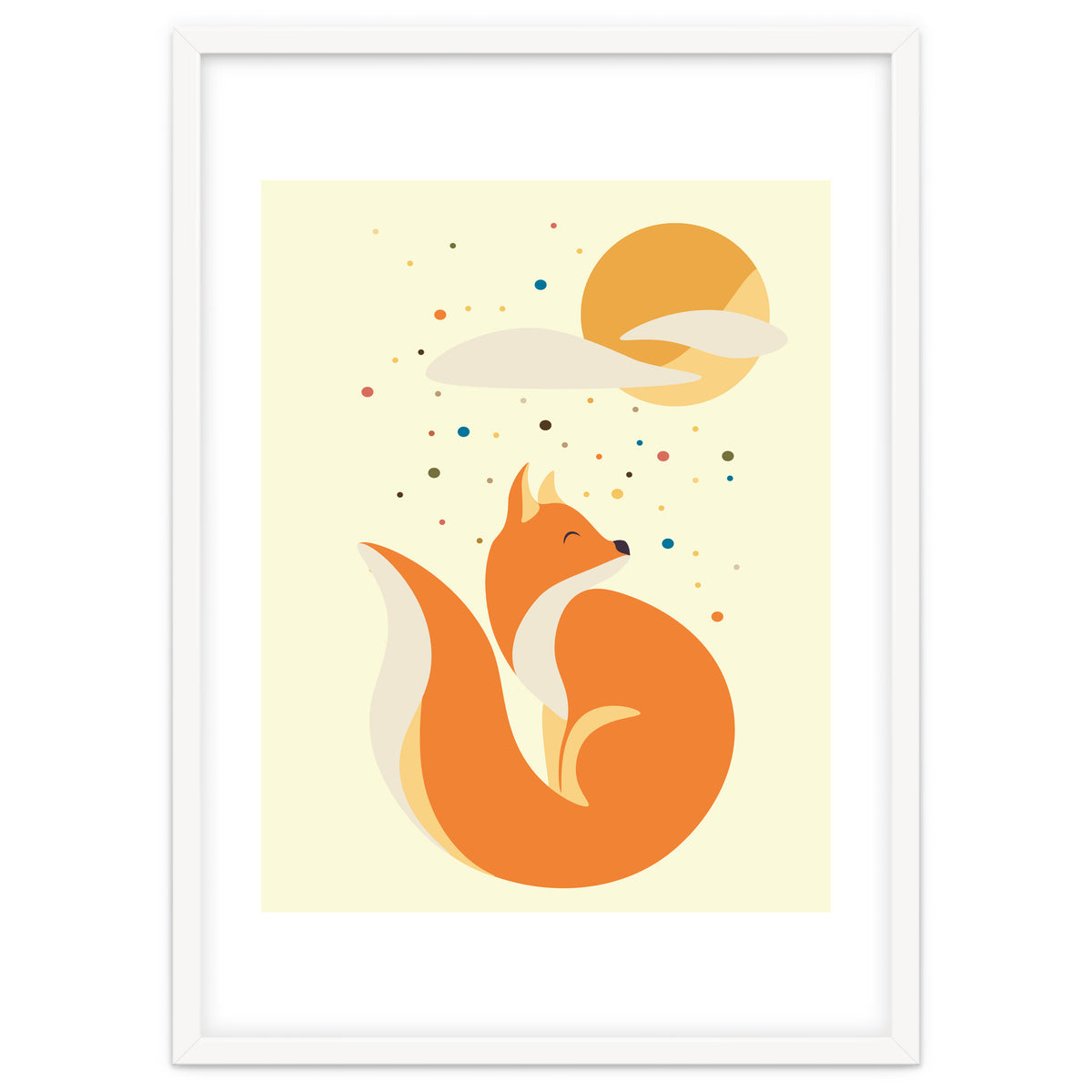 Foxy felt with the heart