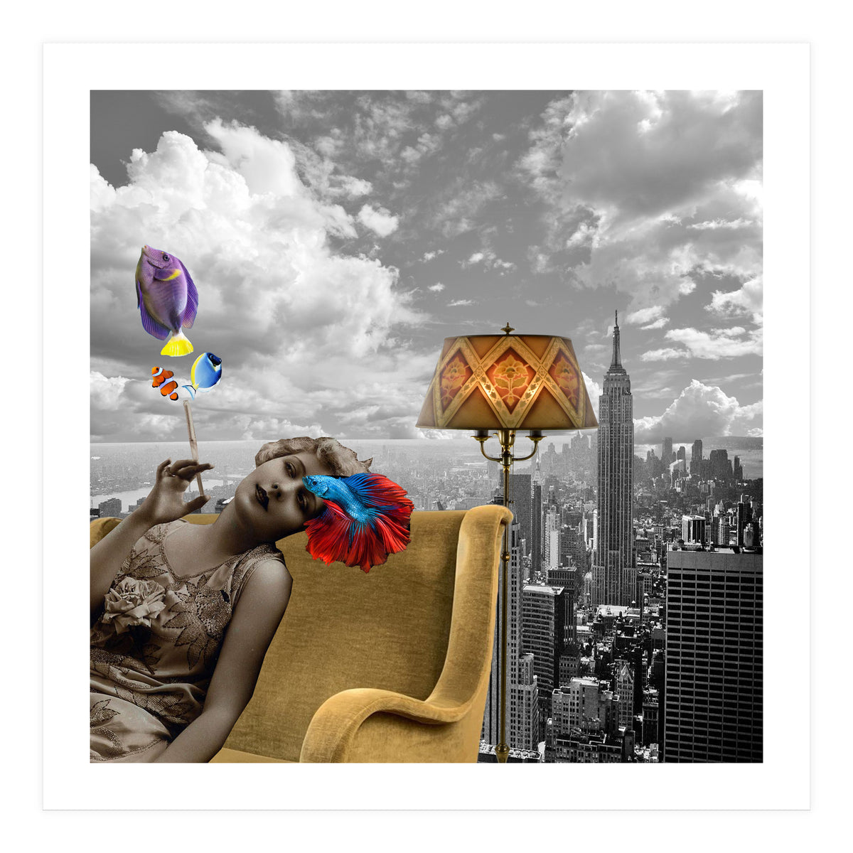 Pisces - Collage (Print Only)